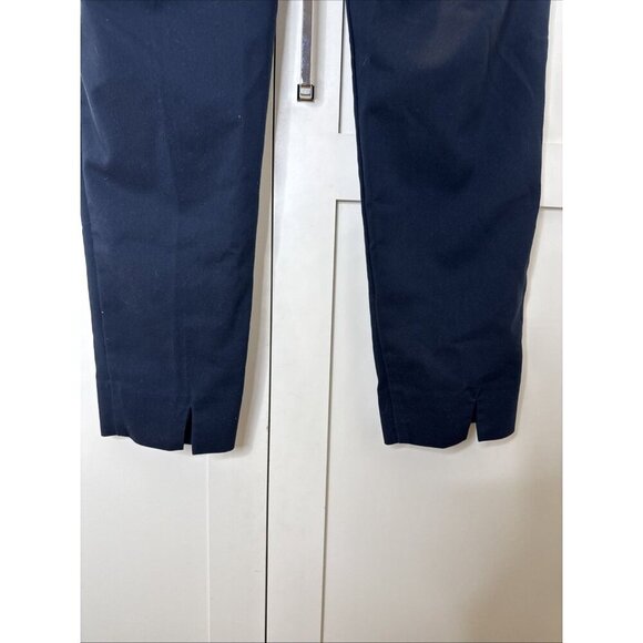 Jones New York Grace Ankle Pants Size 6 Women's Slim Fit Navy Blue - Picture 11 of 14
